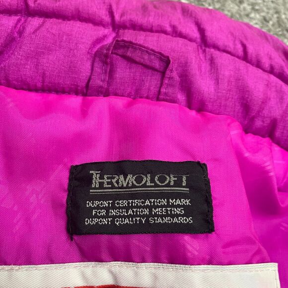 Downhill Racer Thermoloft Vintage 90's 80's Jacket Womens Medium Purple Retro - Picture 4 of 11